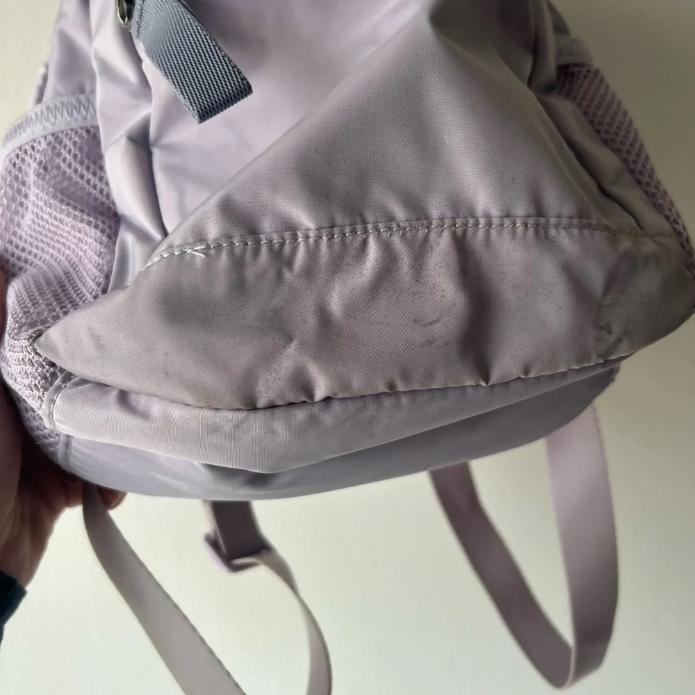 adidas Light Lavender Mini Backpack with Iridescent Logo - Picture 3 of 6